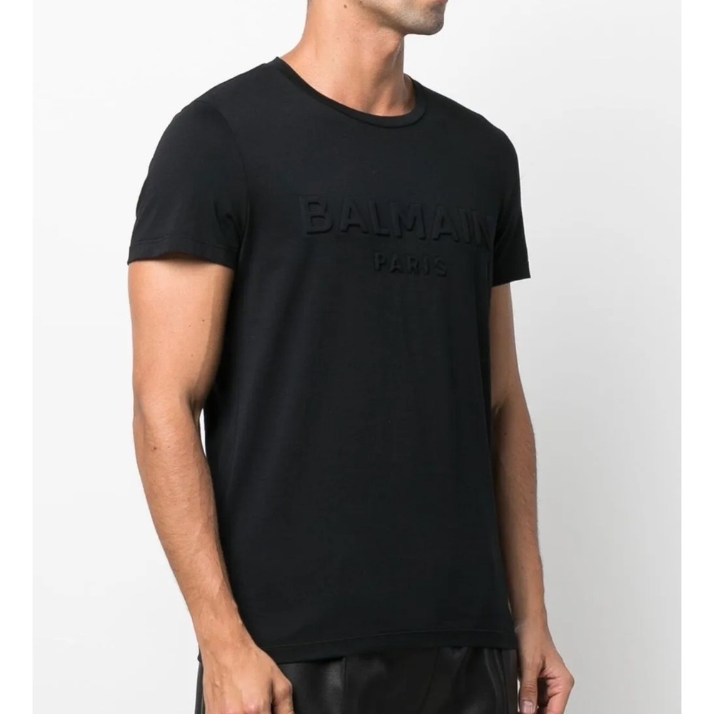 Authentic Balmain Paris men’s t-shirt in classic black